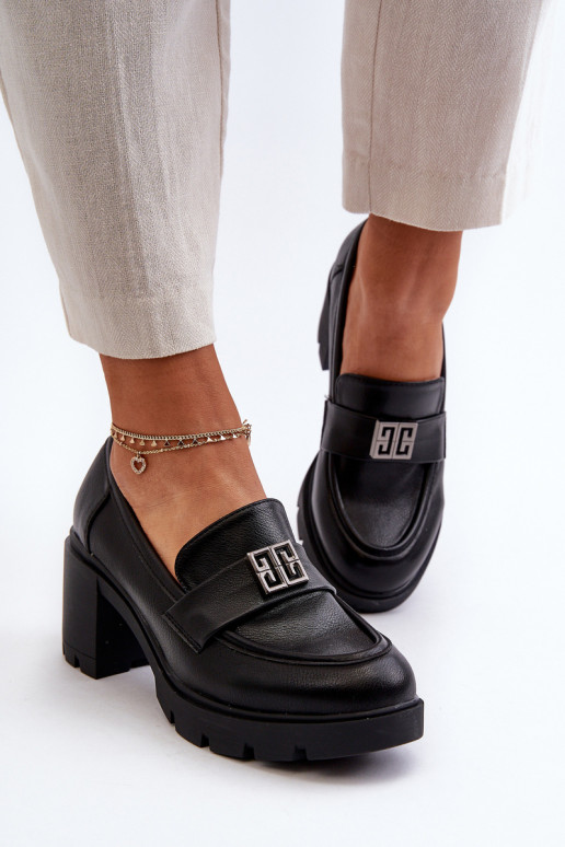 batai   plačiu kulnu su ornamentais juodos spalvos Ranunca batai   plačiu kulnu su ornamentais juodos spalvos Ranunca