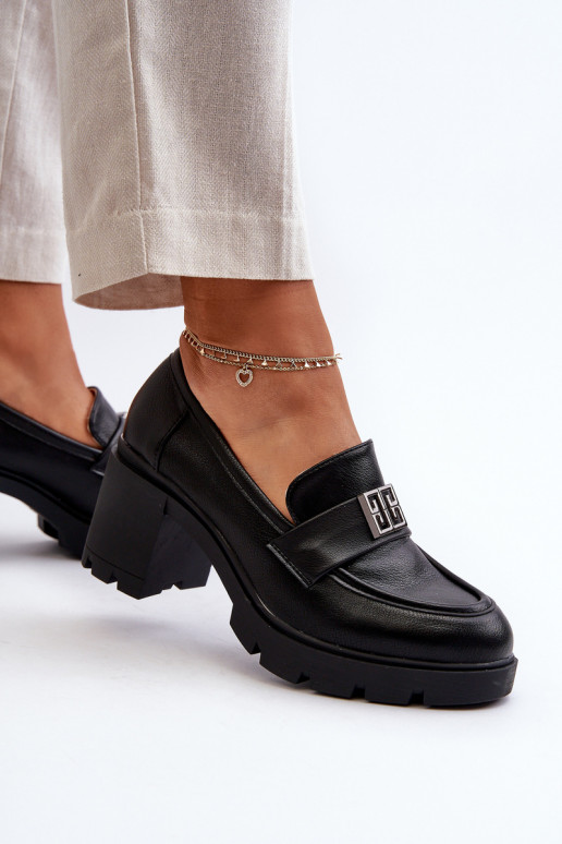 batai   plačiu kulnu su ornamentais juodos spalvos Ranunca batai   plačiu kulnu su ornamentais juodos spalvos Ranunca