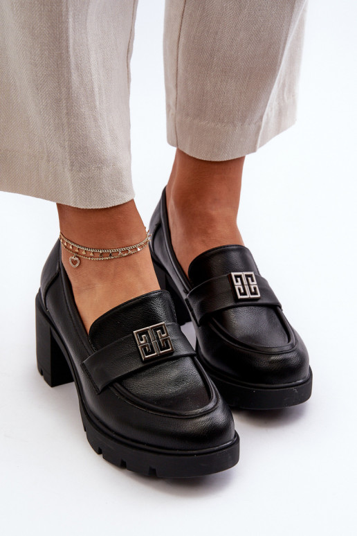 batai   plačiu kulnu su ornamentais juodos spalvos Ranunca batai   plačiu kulnu su ornamentais juodos spalvos Ranunca