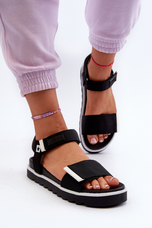 Moteriškos basutės su platforma Big Star NN274778 juodos spalvos