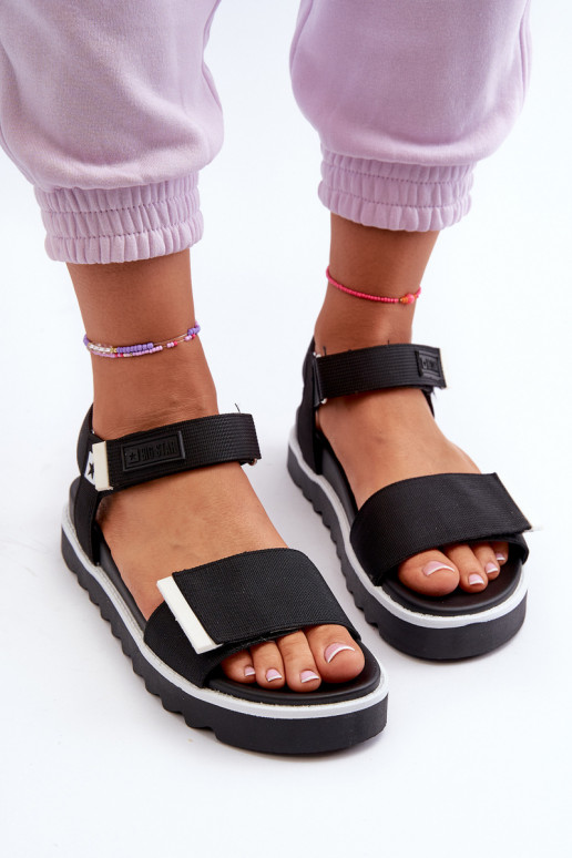 Moteriškos basutės su platforma Big Star NN274778 juodos spalvos