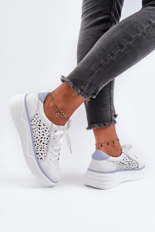 su aužūro elementais Sneakers modelio batai   su platforma   baltos spalvos Peilaeno