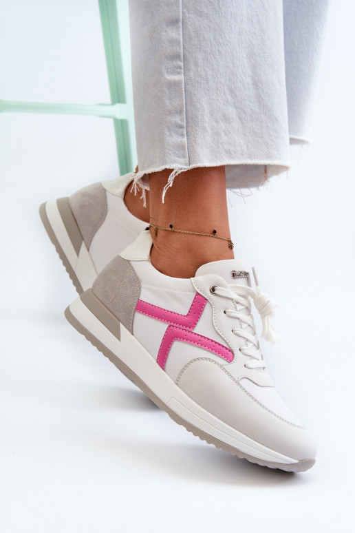 Sneakers modelio batai   su platforma INBLU IN000362 baltos spalvos