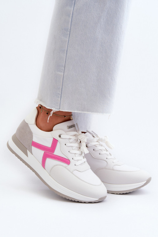 Sneakers modelio batai   su platforma INBLU IN000362 baltos spalvos