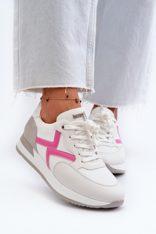 Sneakers modelio batai   su platforma INBLU IN000362 baltos spalvos