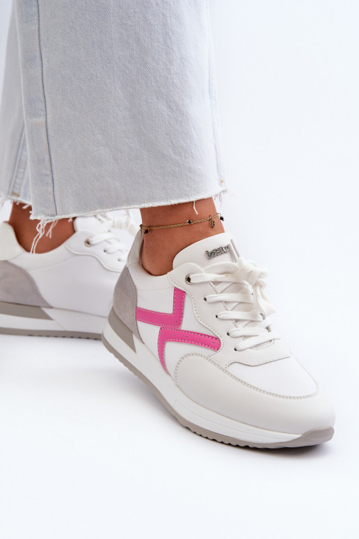 Sneakers modelio batai   su platforma INBLU IN000362 baltos spalvos