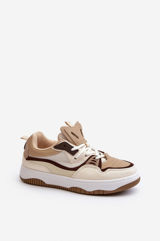 Sneakers modelio batai   su platforma rudos spalvos Etnaria Sneakers modelio batai   su platforma rudos spalvos Etnaria
