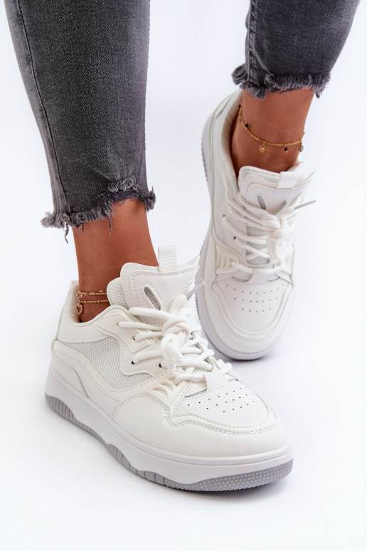 Sneakers modelio batai   su platforma baltos spalvos Etnaria Sneakers modelio batai   su platforma baltos spalvos Etnaria