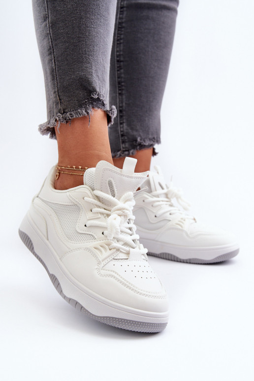 Sneakers modelio batai   su platforma baltos spalvos Etnaria Sneakers modelio batai   su platforma baltos spalvos Etnaria