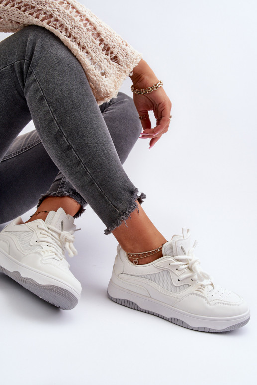 Sneakers modelio batai   su platforma baltos spalvos Etnaria Sneakers modelio batai   su platforma baltos spalvos Etnaria