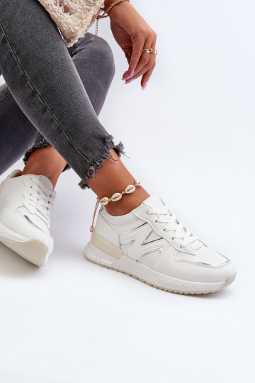 Sneakers modelio batai   iš eko odos baltos spalvos Kaimans 2
