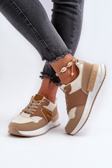 Sneakers modelio batai   iš dirbtinės odos rudos spalvos Vinelli 2