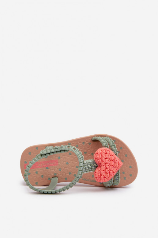 sandalai Vaikiški su širdelėmis 81997 Ipanema My First Baby žalios spalvos