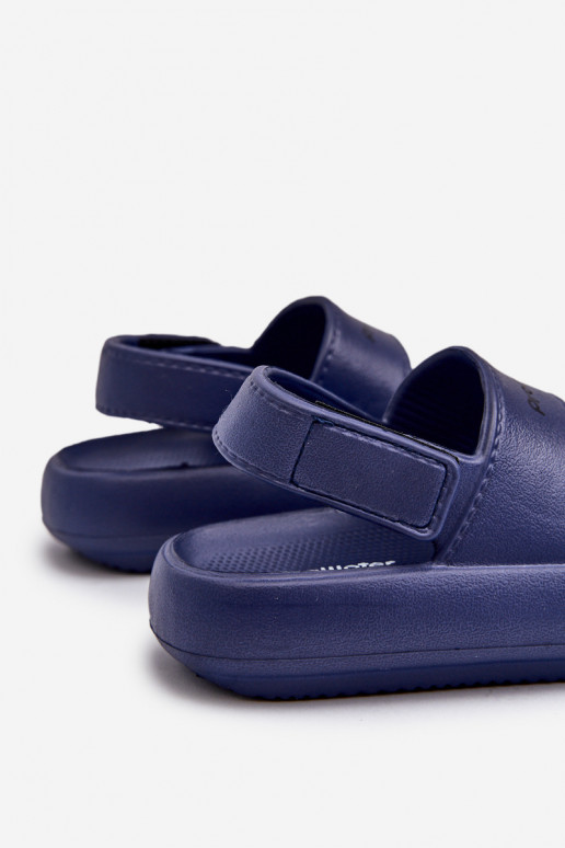 Lengvos šlepetės basutės su lipniais užsegimais ProWater PRO-24-05-01K tamsiai mėlynos spalvos Lengvos šlepetės basutės su lipniais užsegimais ProWater PRO-24-05-01K tamsiai mėlynos spalvos