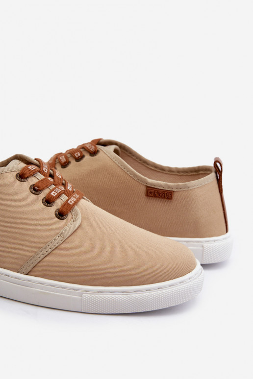 Sportbačiai Vyriški laisvalaikio batai Big Star NN176001 Memory Foam System smėlio spalvos