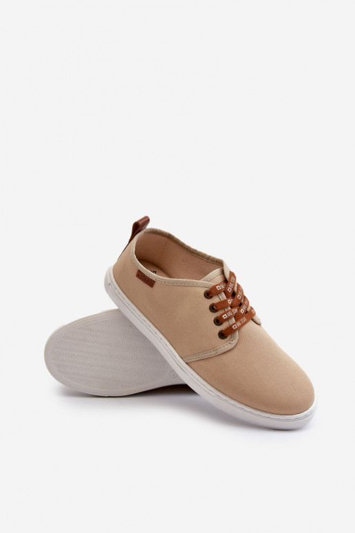 Sportbačiai Vyriški laisvalaikio batai Big Star NN176001 Memory Foam System smėlio spalvos