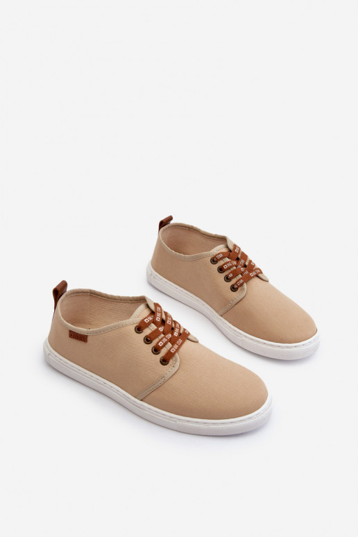 Sportbačiai Vyriški laisvalaikio batai Big Star NN176001 Memory Foam System smėlio spalvos