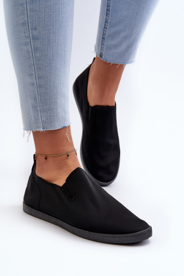 Sportbačiai laisvalaikio batai Slip-On juodos spalvos Lovinia