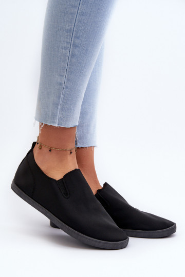 Sportbačiai laisvalaikio batai Slip-On juodos spalvos Lovinia 2