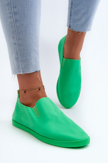 Sportbačiai laisvalaikio batai Slip-On žalios spalvos Lovinia