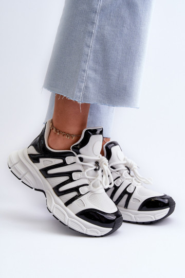 Sneakers modelio batai   Baltos-juodos spalvos Ahmani 2