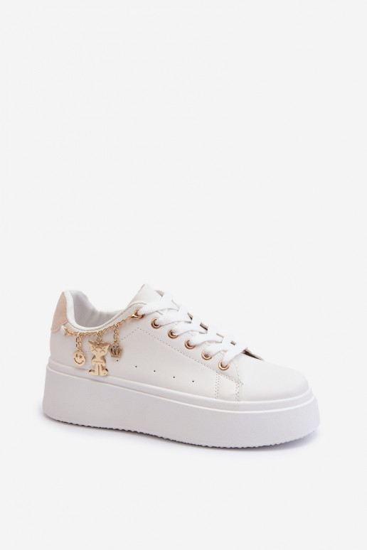 Sneakers modelio batai   su platforma šviesiai smėlio spalvos Tivissa