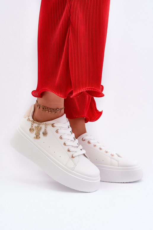 Sneakers modelio batai   su platforma šviesiai smėlio spalvos Tivissa