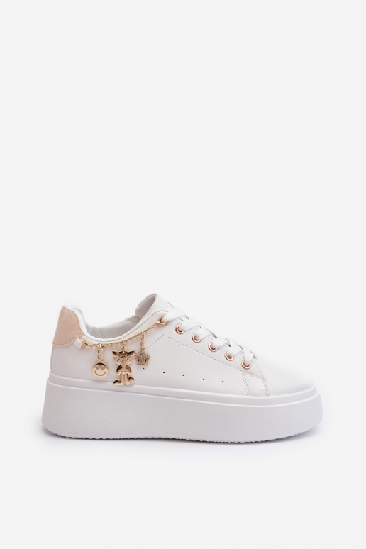 Sneakers modelio batai   su platforma šviesiai smėlio spalvos Tivissa