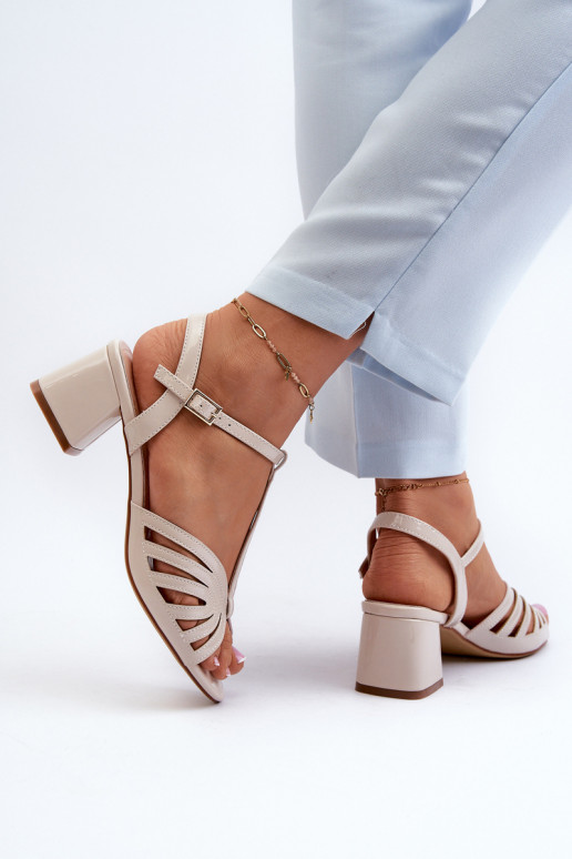 su lako efektu   Elegantiškos aukštakulnės basutės Sergio Leone SK880 smėlio spalvos su lako efektu   Elegantiškos aukštakulnės basutės Sergio Leone SK880 smėlio spalvos