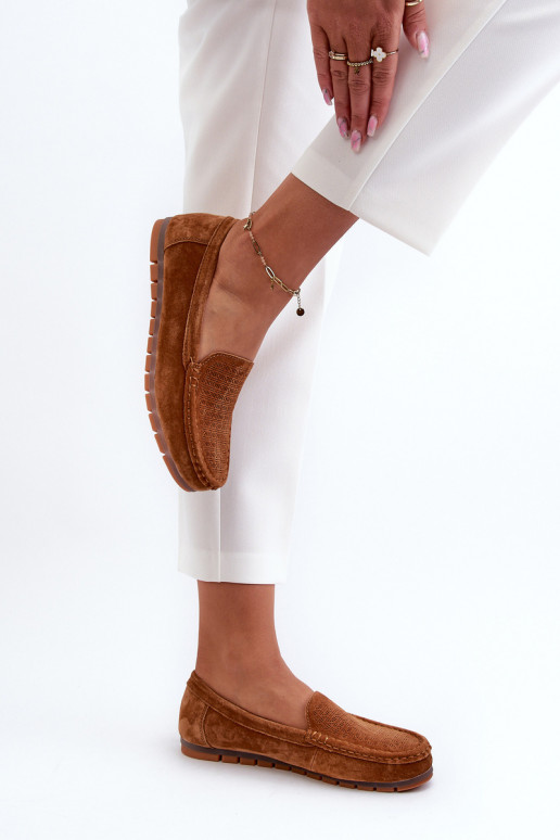 Zomšiniai mokasinai   rudos spalvos S.Barski LR755 Zomšiniai mokasinai   rudos spalvos S.Barski LR755