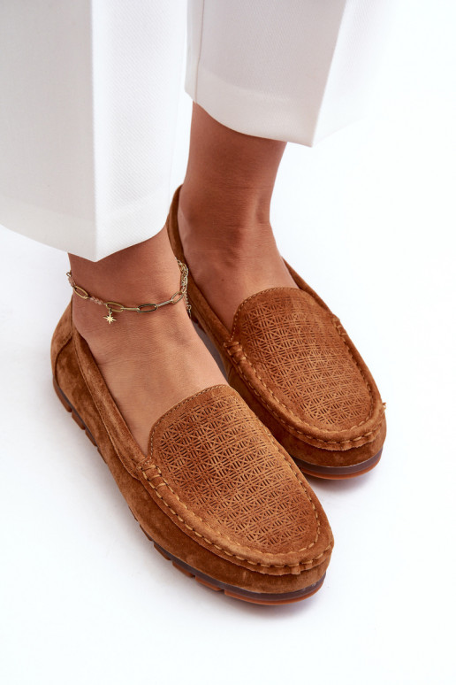 Zomšiniai mokasinai   rudos spalvos S.Barski LR755 Zomšiniai mokasinai   rudos spalvos S.Barski LR755