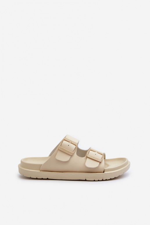 Lengvos šlepetės   su sagtimis Big Star NN274A752 smėlio spalvos