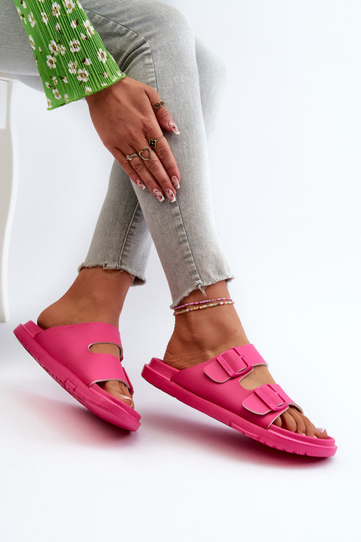 Lengvos šlepetės   su sagtimis Big Star NN274A754 rožinės spalvos