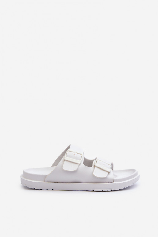 Lengvos šlepetės   su sagtimis Big Star NN274A751 baltos spalvos