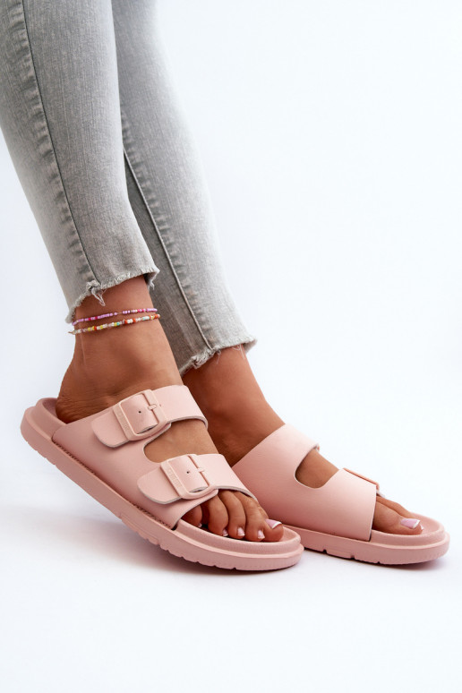 Lengvos šlepetės   su sagtimis Big Star NN274A753 rožinės spalvos