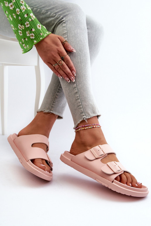 Lengvos šlepetės   su sagtimis Big Star NN274A753 rožinės spalvos