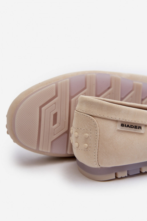 moteriški mokasinai iš eko odos dramblio kaulo spalvos Celoria