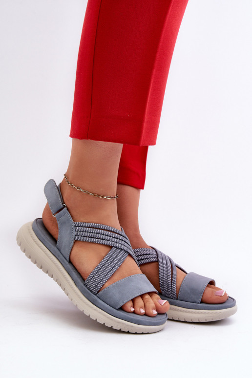 Patogios basutės su lipniais užsegimais mėlynos spalvos Ceclea