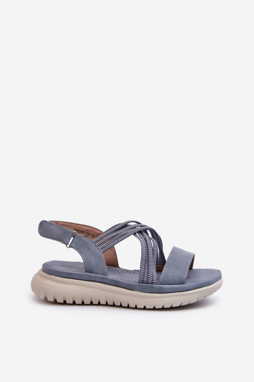 Patogios basutės su lipniais užsegimais mėlynos spalvos Ceclea