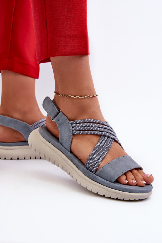 Patogios basutės su lipniais užsegimais mėlynos spalvos Ceclea