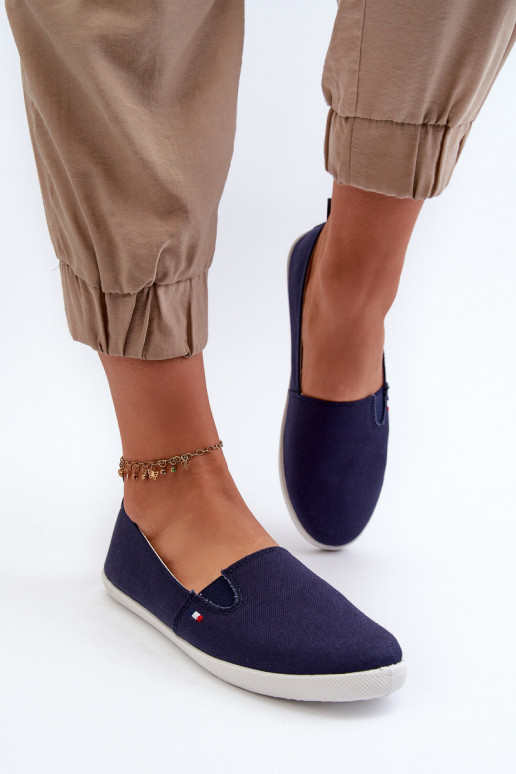 Sportbačiai laisvalaikio batai Slip-On   tamsiai mėlynos spalvos Adrancia Sportbačiai laisvalaikio batai Slip-On   tamsiai mėlynos spalvos Adrancia