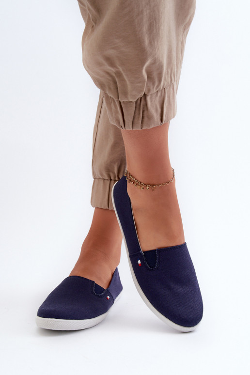 Sportbačiai laisvalaikio batai Slip-On   tamsiai mėlynos spalvos Adrancia Sportbačiai laisvalaikio batai Slip-On   tamsiai mėlynos spalvos Adrancia