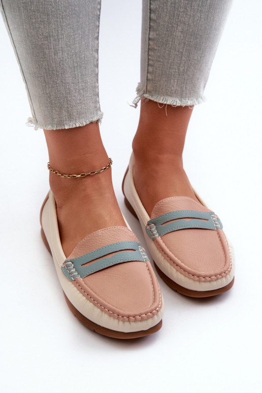 moteriški mokasinai iš eko odos rožinės spalvos Vikitara moteriški mokasinai iš eko odos rožinės spalvos Vikitara