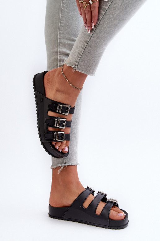 Moteriškos šlepetės   NN2850099 juodos spalvos Moteriškos šlepetės   NN2850099 juodos spalvos