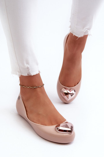 Balerinos su širdelėmis  NN285010 Nude