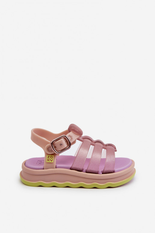 Vaikiškos basutės su lipniais užsegimais  NN385020 Violetinės spalvos Vaikiškos basutės su lipniais užsegimais  NN385020 Violetinės spalvos