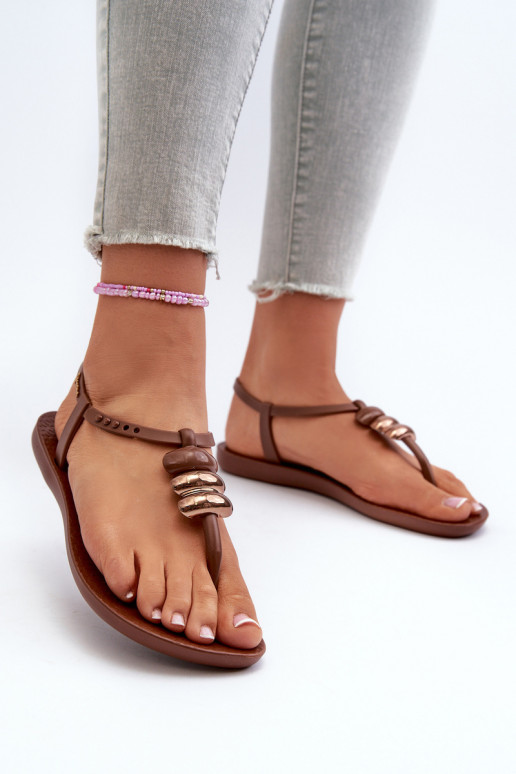 Lygiapadės basutės  83507 Ipanema Class Blown Up Sandal Fem rudos spalvos Lygiapadės basutės  83507 Ipanema Class Blown Up Sandal Fem rudos spalvos