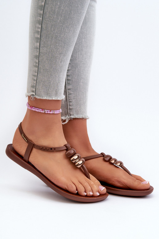 Lygiapadės basutės  83507 Ipanema Class Blown Up Sandal Fem rudos spalvos Lygiapadės basutės  83507 Ipanema Class Blown Up Sandal Fem rudos spalvos