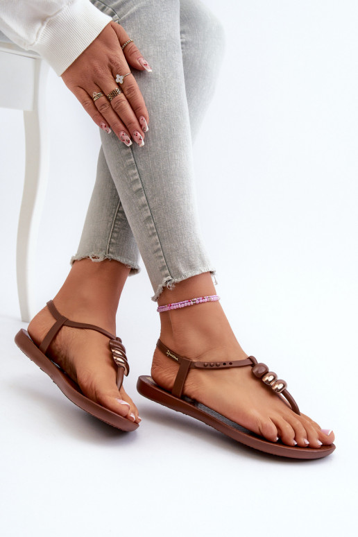 Lygiapadės basutės  83507 Ipanema Class Blown Up Sandal Fem rudos spalvos Lygiapadės basutės  83507 Ipanema Class Blown Up Sandal Fem rudos spalvos