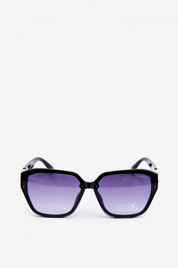 Moteriškos Akiniai nuo saulės Ze aukso spalvosm Detalem UV400 juodos spalvos 2